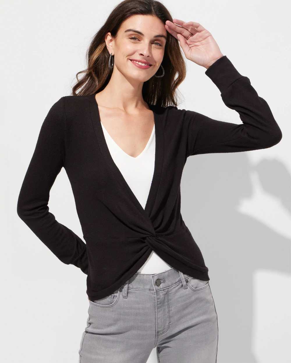 Twist front pullover online